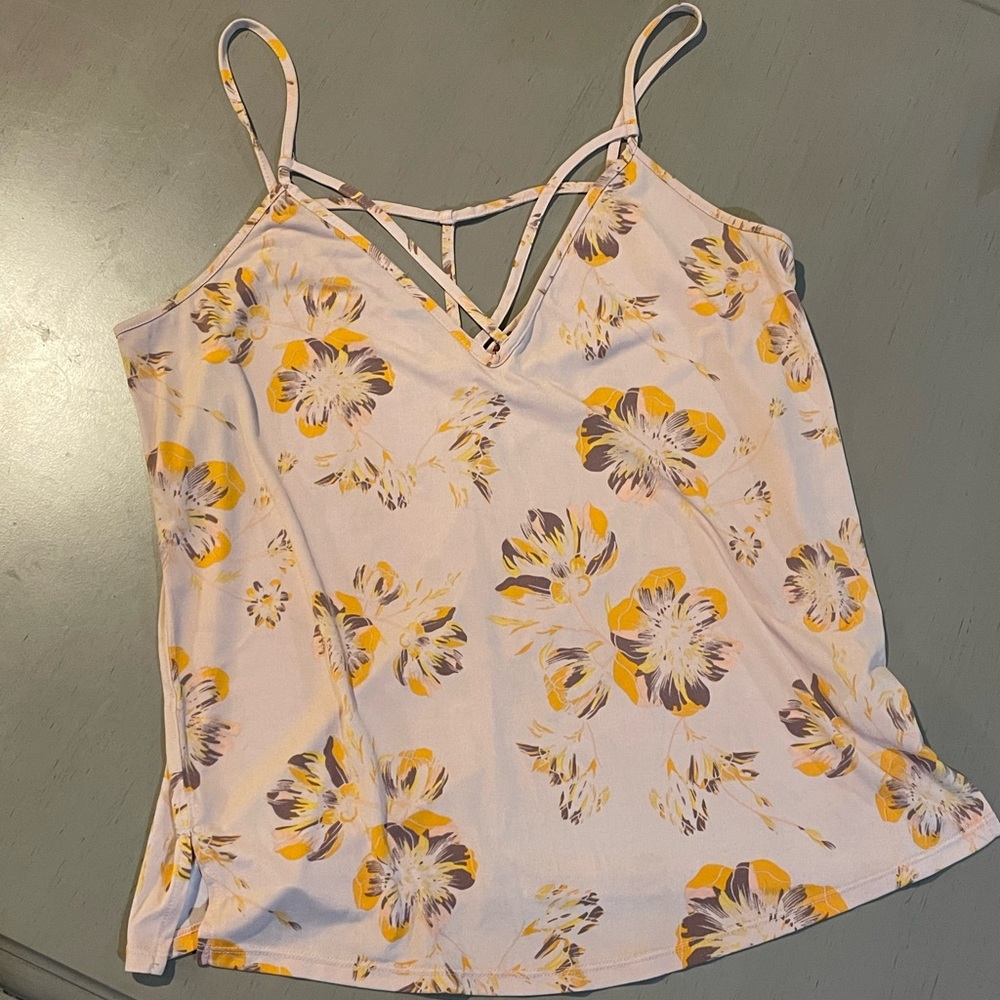 Free People Floral Tank